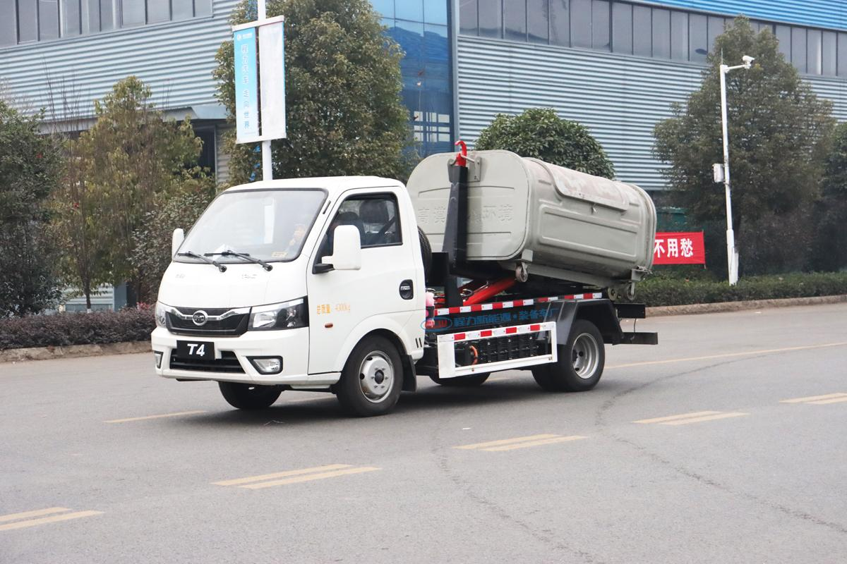 比亞迪T4純電動(dòng)2.5方勾臂垃圾車(chē)